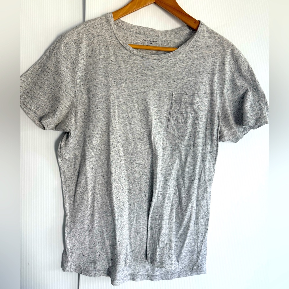 CLUB MONACO Gray Short Sleeve Tee